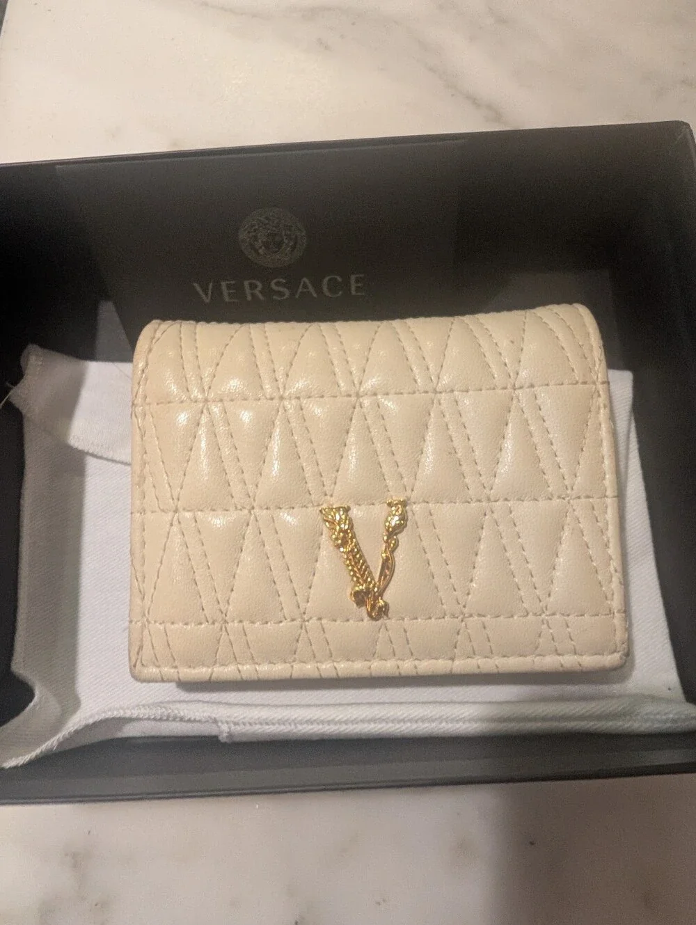 Versace Walker Card Holder New With Box ,Cards And Dust Bag